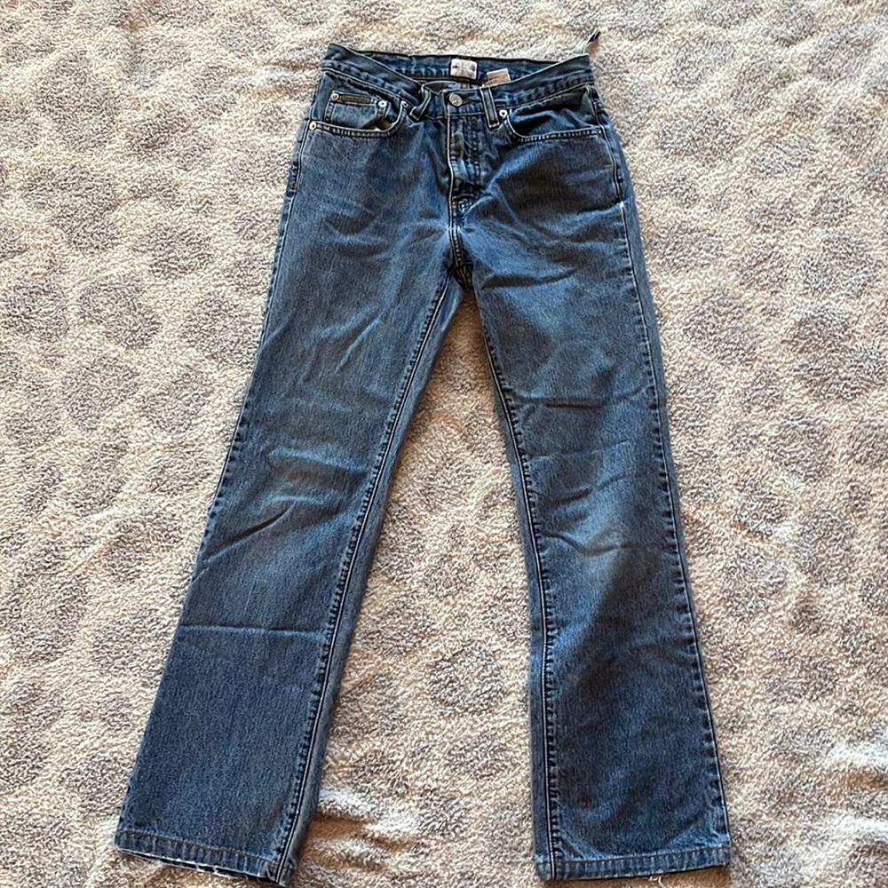 Preowned Calvin Klein Boyfriend Jeans, size 2, Very well taken care of and clean